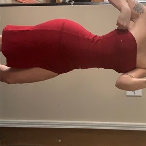 Hot red strapless tight dress! Size SMALL
